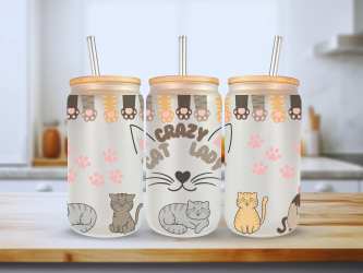 Crazy Cat Lady Libbey Cup