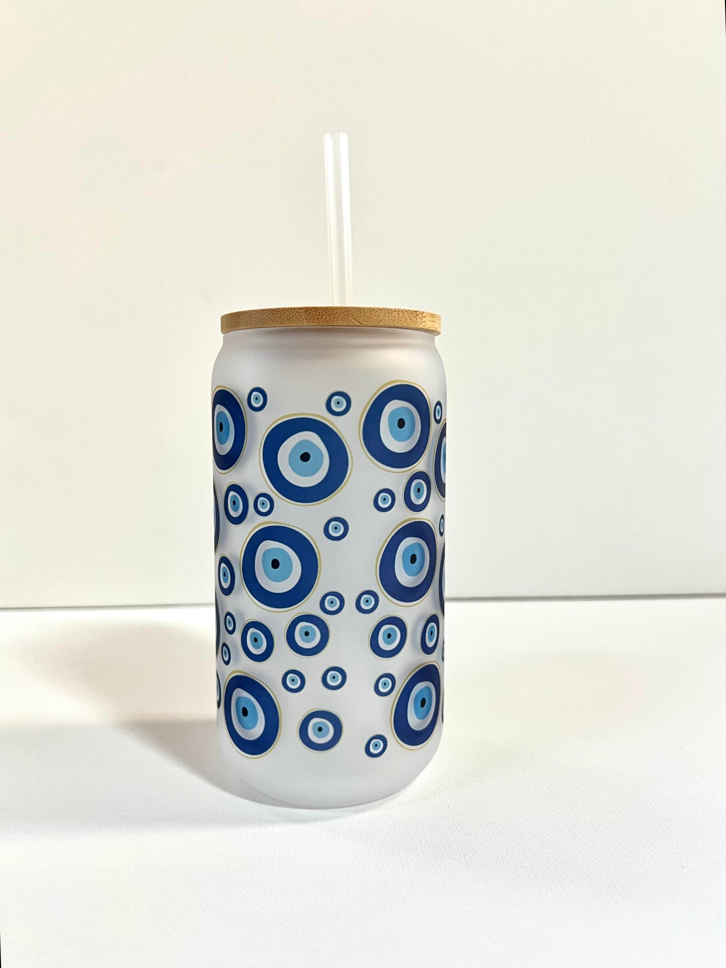 Blue Evil Eye Libbey Cup